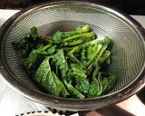 かき菜のオイスターソース炒め作り方1写真