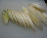しいたけとねぎの炒め物作り方1写真
