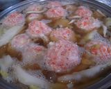 白菜と肉団子のあったかスープ♪作り方5写真