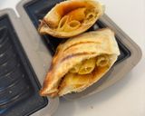 （レンチンホットサンド）マカロニサラダ作り方3写真
