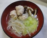 簡単！ヘルシーふわふわ肉団子鍋！作り方9写真