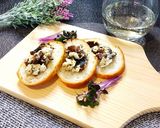 居酒屋風♪たもぎ茸舞昆クリチブルスケッタ作り方3写真