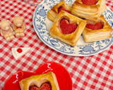 ハートのいちごチョコパイ作り方6写真