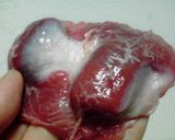 簡単！ずりのニンニク炒め作り方1写真