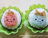 節分キャラ弁☆ちび赤鬼くん＆青鬼くん♪作り方8写真