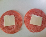 ビアソーセージと玉ねぎの餃子皮サンド焼き作り方3写真