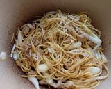 らっきょうオイスターソース焼きそば作り方4写真
