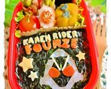簡単キャラ弁☆仮面ライダーフォーゼ海苔弁作り方12写真