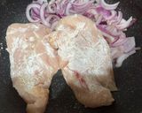 鶏肉粒マスタードの生クリーム煮作り方5写真