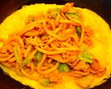 オムうどん作り方6写真