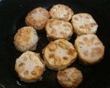 豚ひき肉でレンコンはさみ焼き作り方7写真