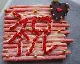 つぶいちごポッキーで『祝』デコ作り方8写真