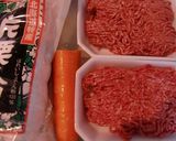 ガッツリ食べたい人参入りのハンバーグ♬作り方1写真