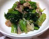 簡単！絶品！小松菜と豚肉和え♪作り方4写真