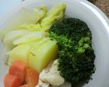 ★一石二鳥★茹で鶏野菜作り方6写真