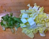 セロリと白菜のチリソース和え作り方1写真