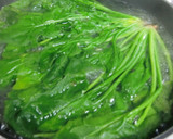 ほうれん草とオクラのゴマ和え☆からし＋作り方4写真
