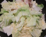 白菜丸ごと使います、チーズしょうゆ蒸し♬作り方4写真