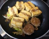 豆腐ステーキ✿挽肉を挟んでメインおかず♪作り方13写真