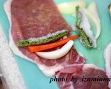 生姜焼きのお肉で♪野菜とんかつ作り方2写真