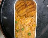 レンジ簡単洋風ビリヤニ風味炒飯弁当作り方15写真