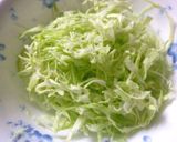 鶏そぼろとキャベツの丼　梅ワサビ風味作り方1写真
