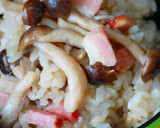 ちょっと洋風☆たっぷり茸の炊き込みご飯♪作り方5写真