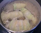 油揚げとニンジンを芯にして、ロール白菜♬作り方5写真