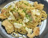 焼肉のタレで簡単(^^)ホルモン焼きそば作り方7写真