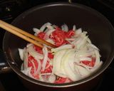 材料２つだけ！牛小間と玉ねぎのすきやき風作り方2写真