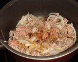 材料２つだけ！牛小間と玉ねぎのすきやき風作り方3写真