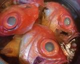 金目鯛の煮つけ（かぶと煮）作り方5写真