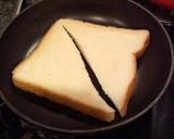 フライパンでチーズトースト作り方2写真