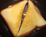 フライパンでチーズトースト作り方4写真