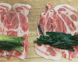 豚肉と葱のまきまきロール和風ＢＢＱソース作り方2写真