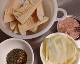 たけのこガーリックバジルパスタ作り方1写真