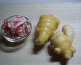 めんつゆde豚小間しょうが飯作り方1写真