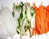 ◆生ハムのカッテージチーズ＆野菜包み◆作り方1写真