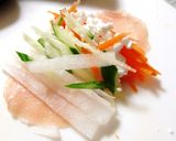 ◆生ハムのカッテージチーズ＆野菜包み◆作り方2写真