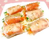 ◆生ハムのカッテージチーズ＆野菜包み◆作り方3写真