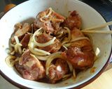 豚スペアリブと野菜のＢＢＱソース焼き作り方1写真