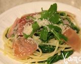 生ハムとルッコラのパスタ作り方7写真