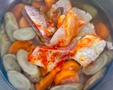 白身魚のチゲ風煮込み【ここから栄養士】作り方2写真