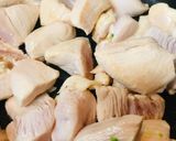 鶏肉＆ブロッコリーの出汁塩炒め作り方1写真