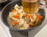 味付けカンタン！手羽トロで筑前煮みたいな煮物作り方3写真