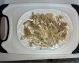 なすと蒸し鶏の冷麦おろし酢醤油でサッパリ作り方3写真