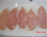 ささみのたらこマヨ焼き作り方2写真
