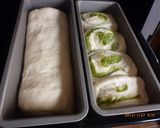 ご飯入りの抹茶ロールパン作り方5写真