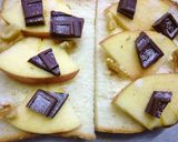 大人味。塩胡桃×チョコりんごトースト作り方3写真