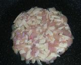 鶏肉入り焼きチーズDEフライパンピザ♡作り方3写真